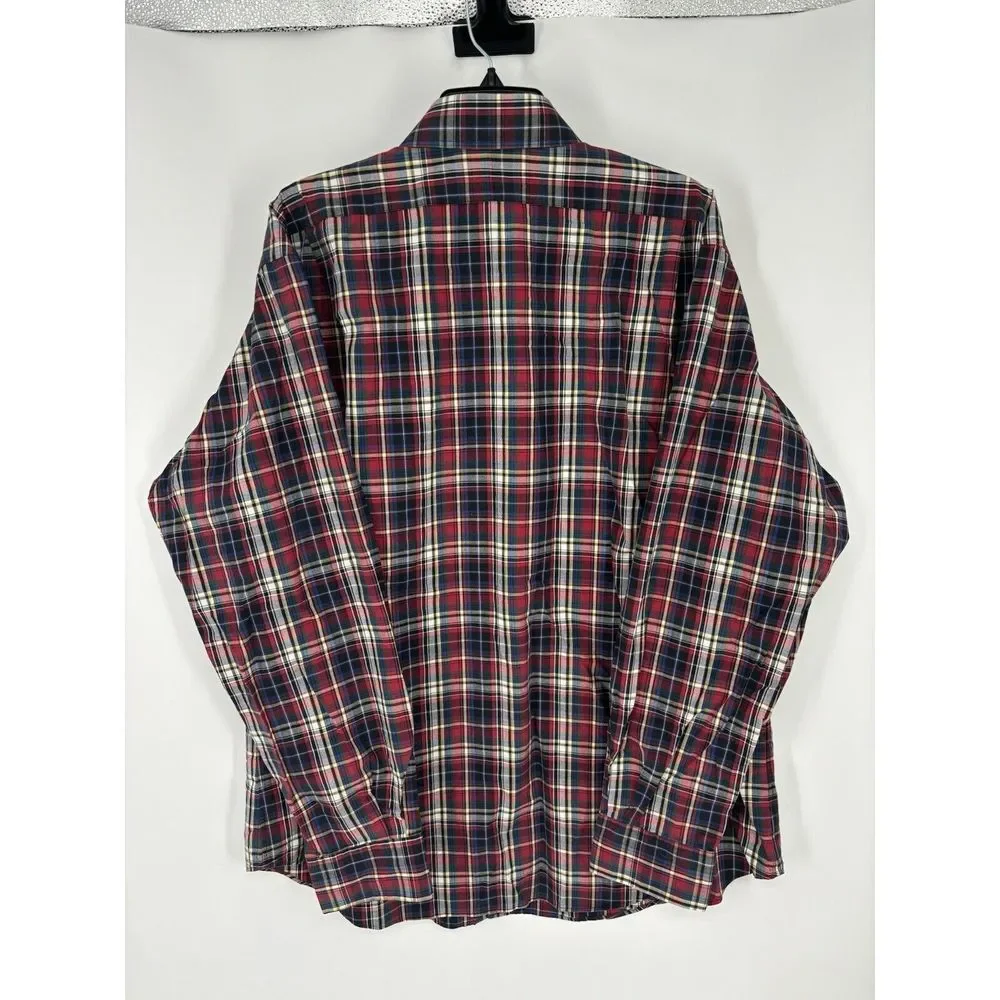 Polo Ralph Lauren Long Sleeve Button Front Shirt Regent Classic‎ Fit Plaid 2XL